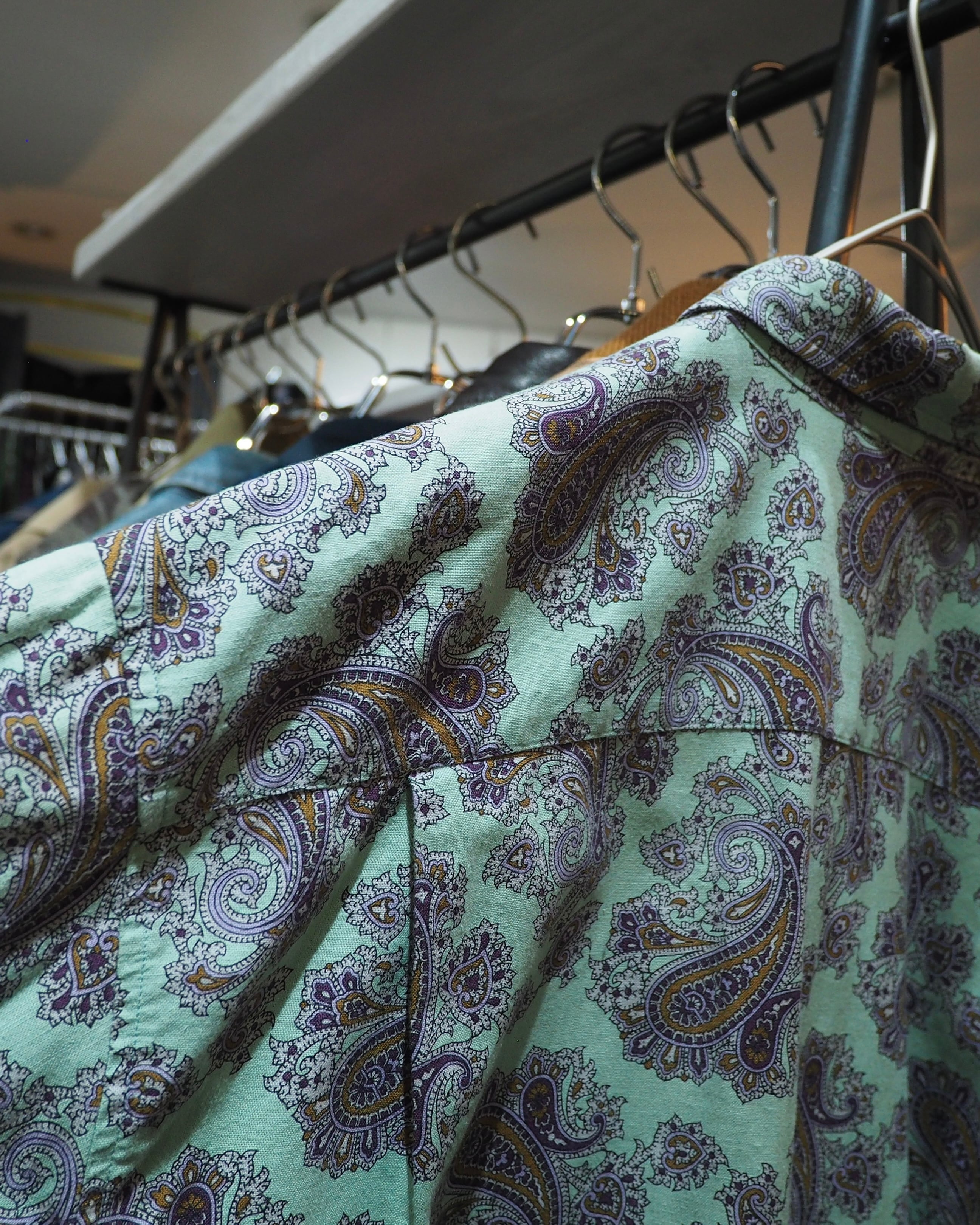 1990s " McGREGOR " Beautiful Paisley All Over Pattern Vintage Loose Shirt