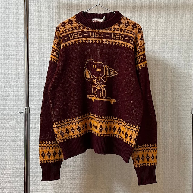 70s USC SNOOPY Sweater