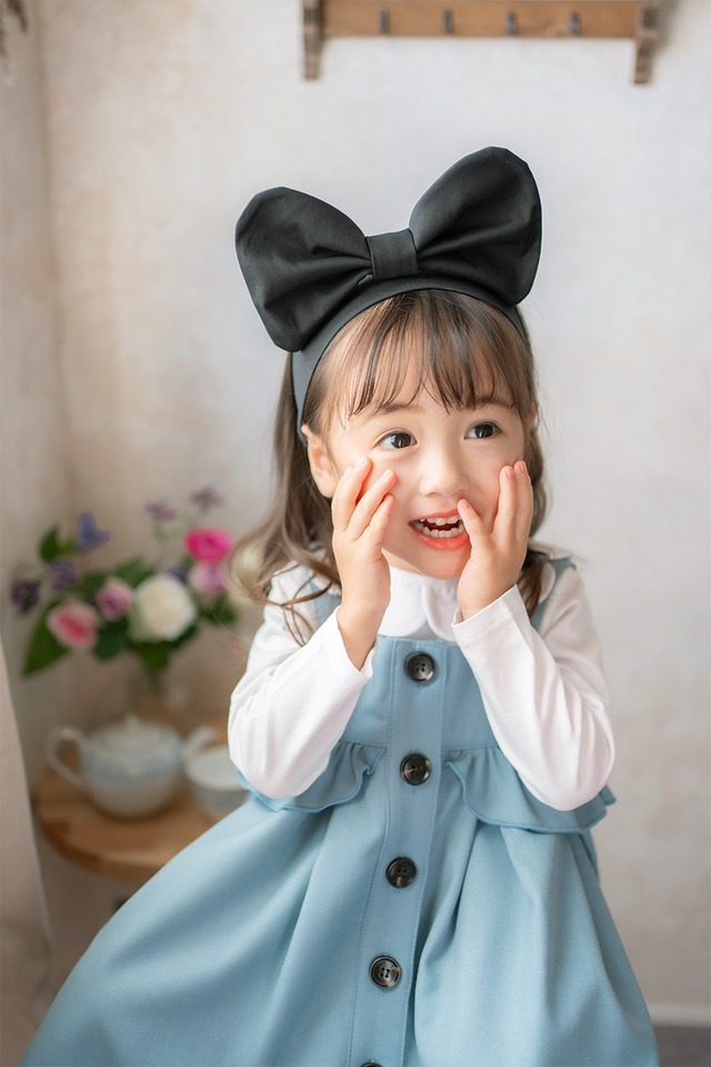 【今だけモニター価格♡】ジャンパースカート×アリス風リボン　２点SET