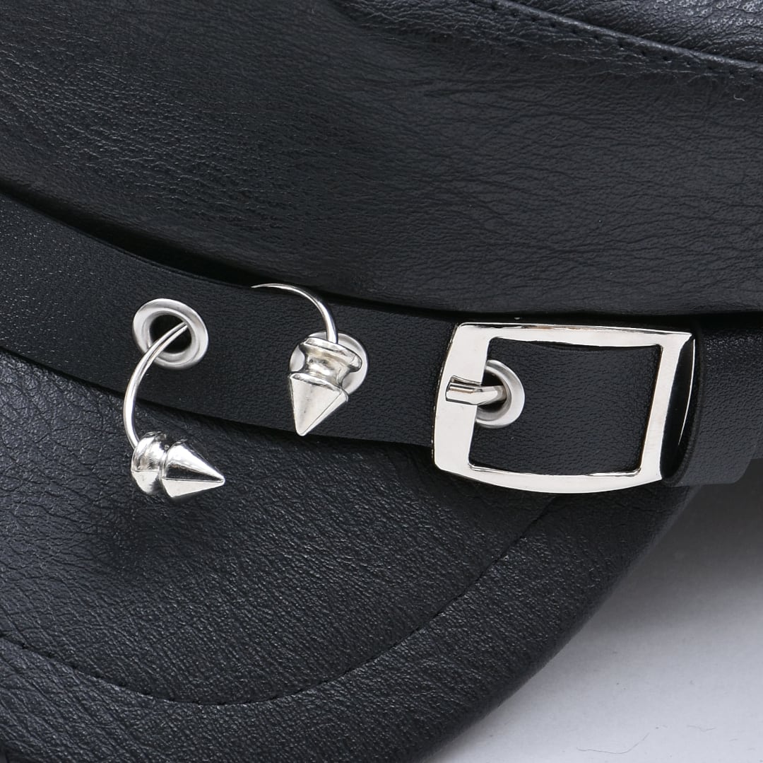 1/5新着】スパイクベルトレザーキャスケット | VOLCAN&APHRODITE