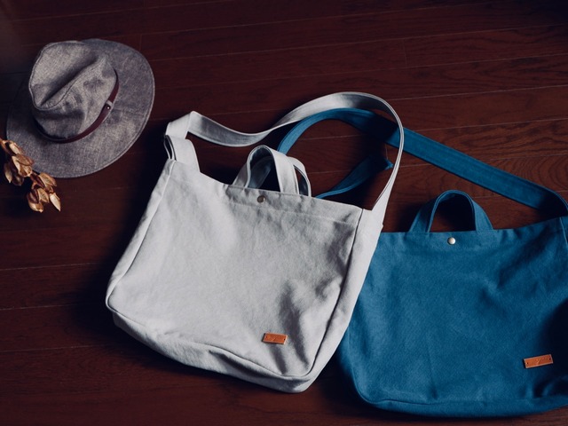 倉敷産帆布の2wayショルダートート | myu.handwork