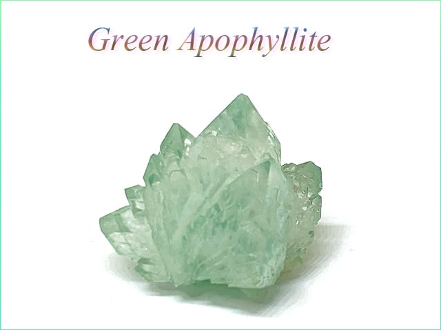 グリーンアポフィライト クラスター 原石 天然石 パワーストーン