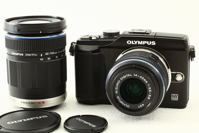 OLYMPUS オリンパス PEN Lite E-PL2 Wレンズ ブラック 極上品