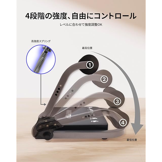 AIRHOP 腹筋マシーン シットアップベンチ 筋トレ用 3段階調整可能な