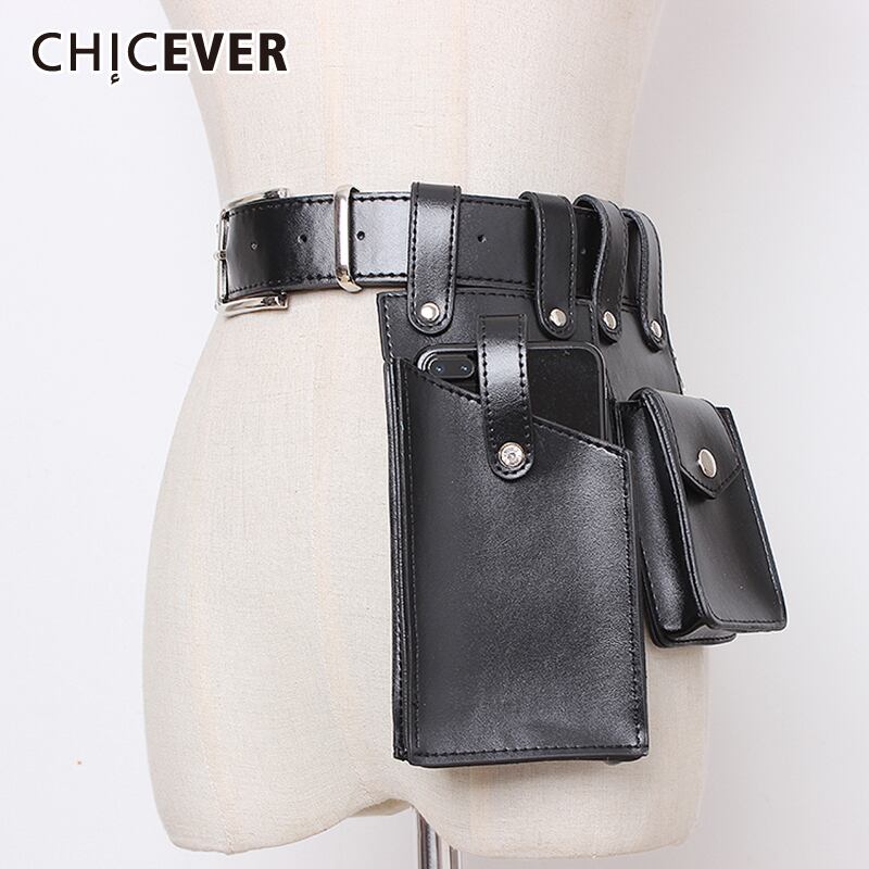 CHICEVERヴィンテージドレスアクセサリータイド2020サマーウエストバッグPUレザーベルト女性 夏物 ハーネス ビンテージ 6base574415843192