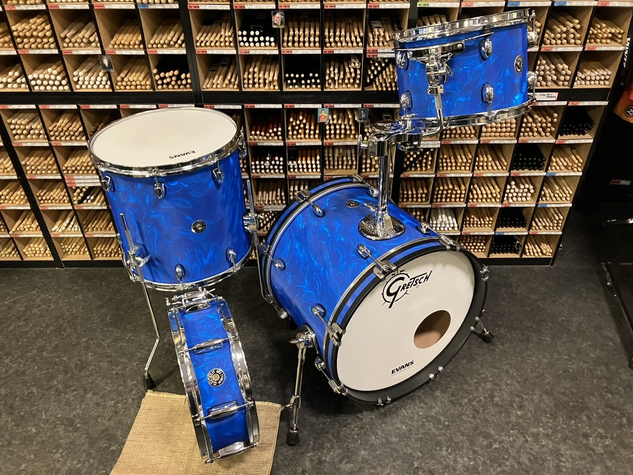 USED] GRETSCH Catalina Club 4pc DRUMSET 18BD 12TT 14FT 14SN CT1
