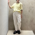 THE HINOKI　OG Cotton Basic Ringer Tshirt　Lemon x black #TH22S-42c