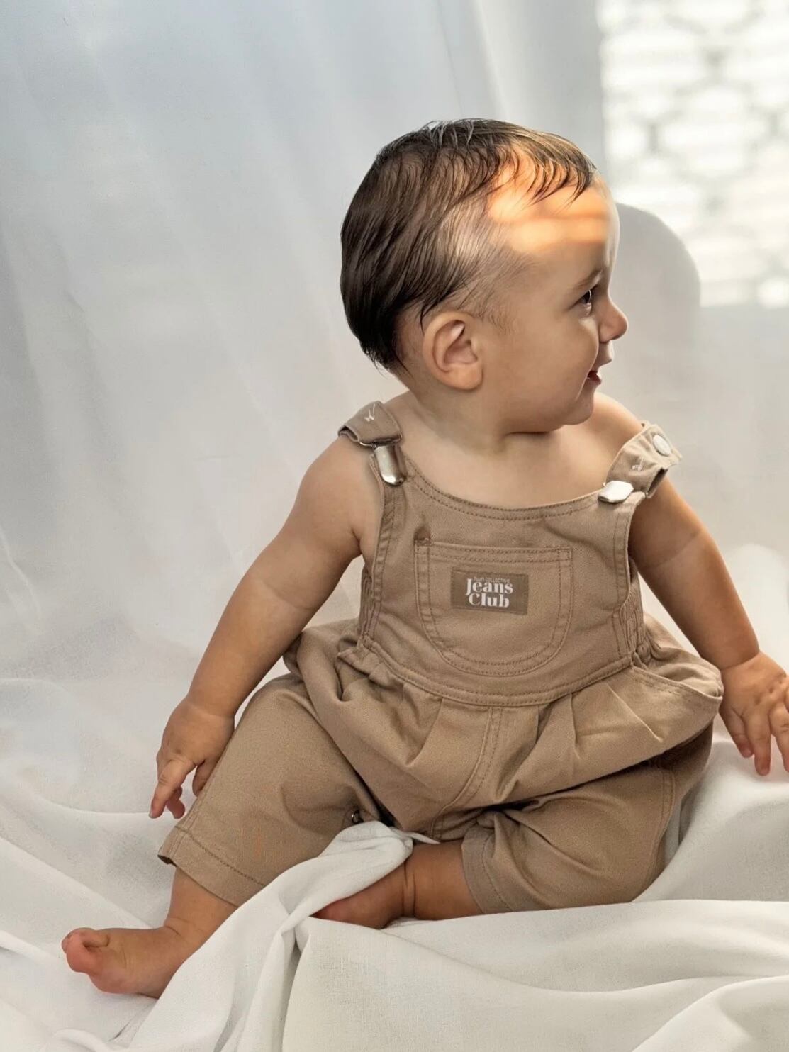 【即納/送料無料】twin collective / Bowie Bubble Overall -Latte-