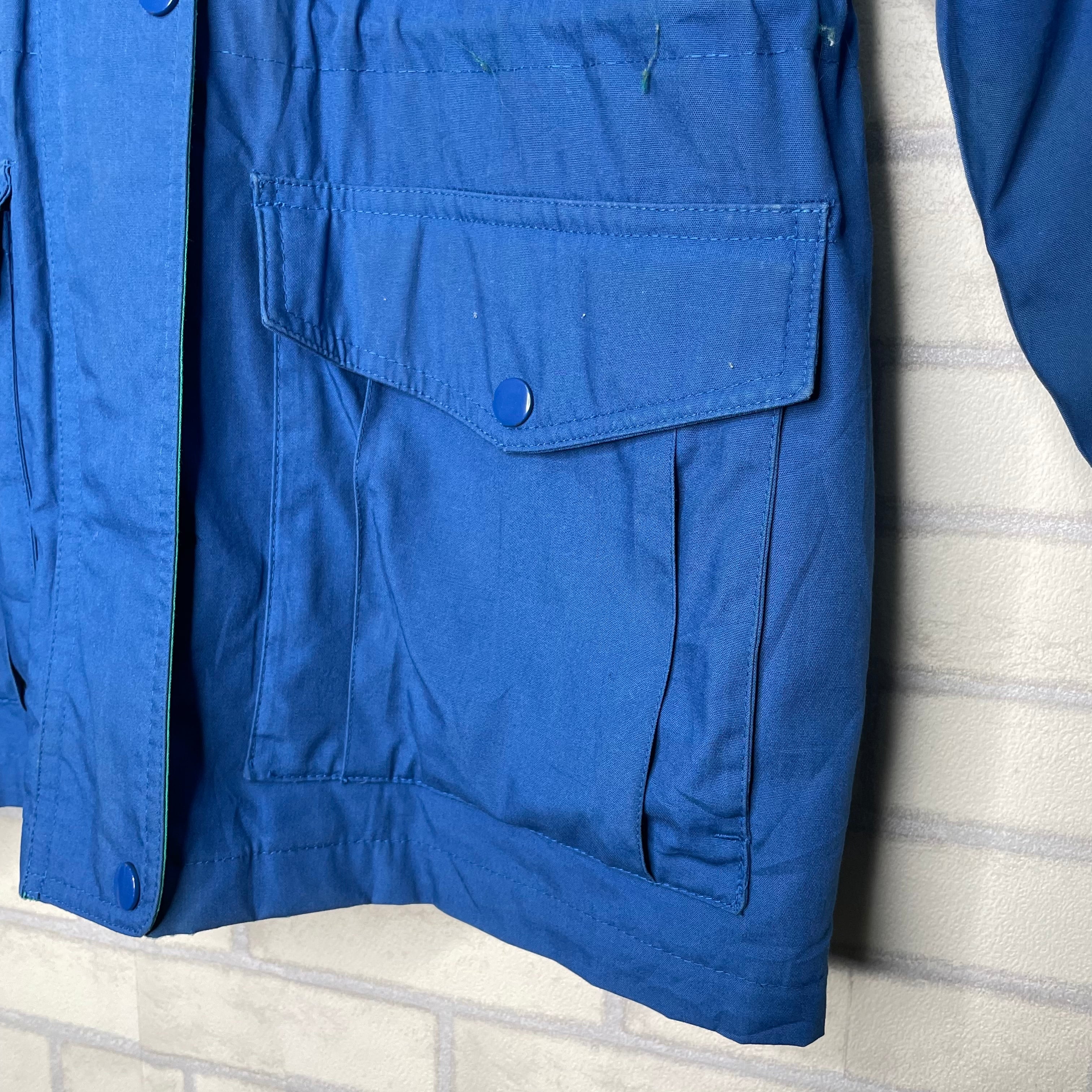 TOWNE LONDON FOG ナイロンジャケット L ブルー ラグランスリーブ 裏地 