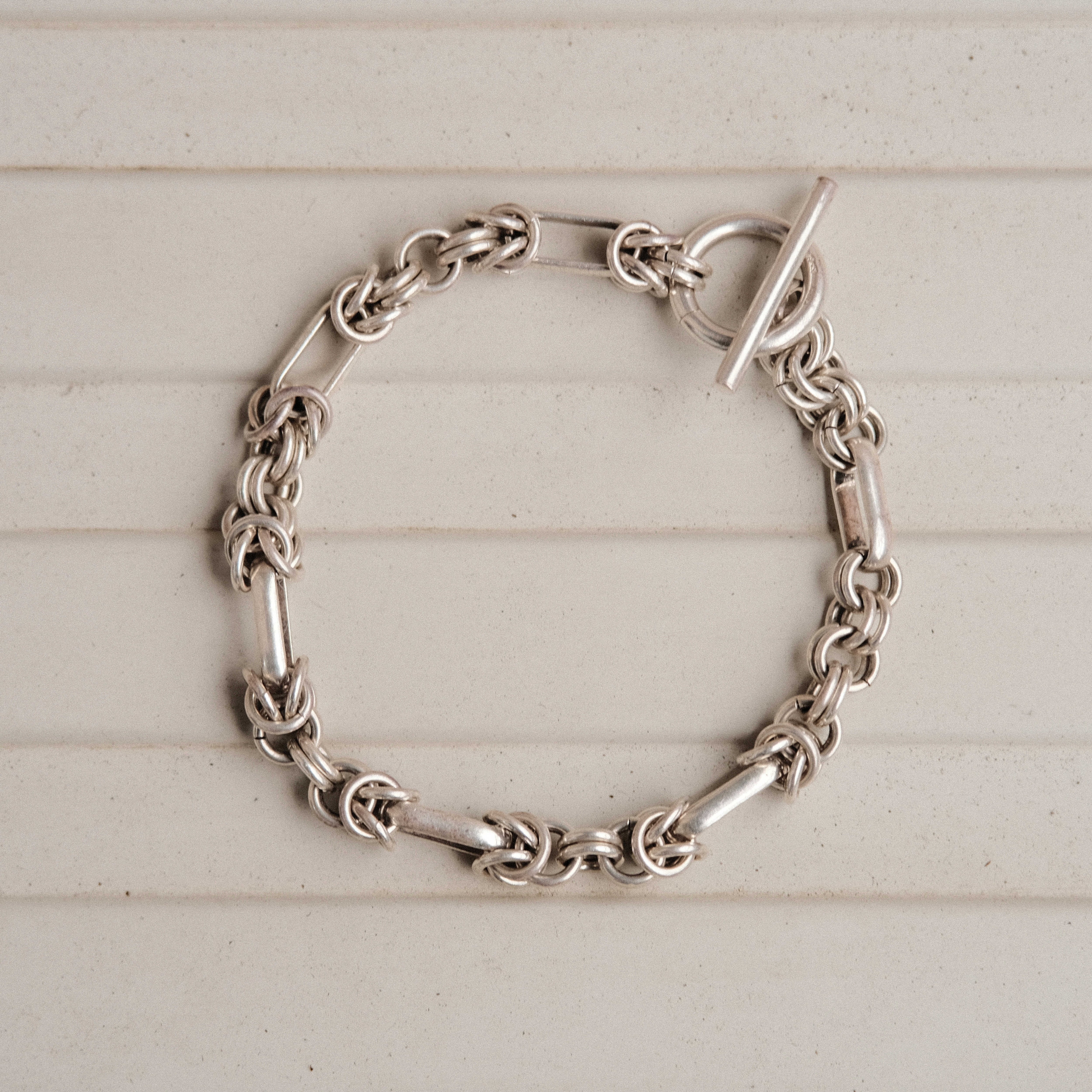 Mexican silver cuff bangle | H2 Vintage