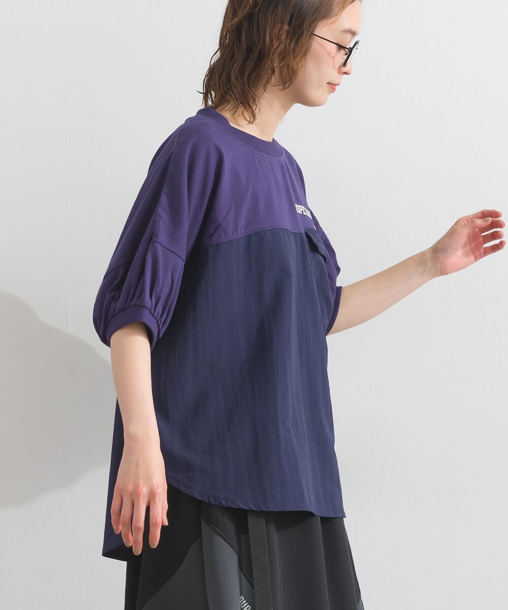 K262054 ナイロン切替ポケットつきプルオーバー / Nylon Panel Pocket