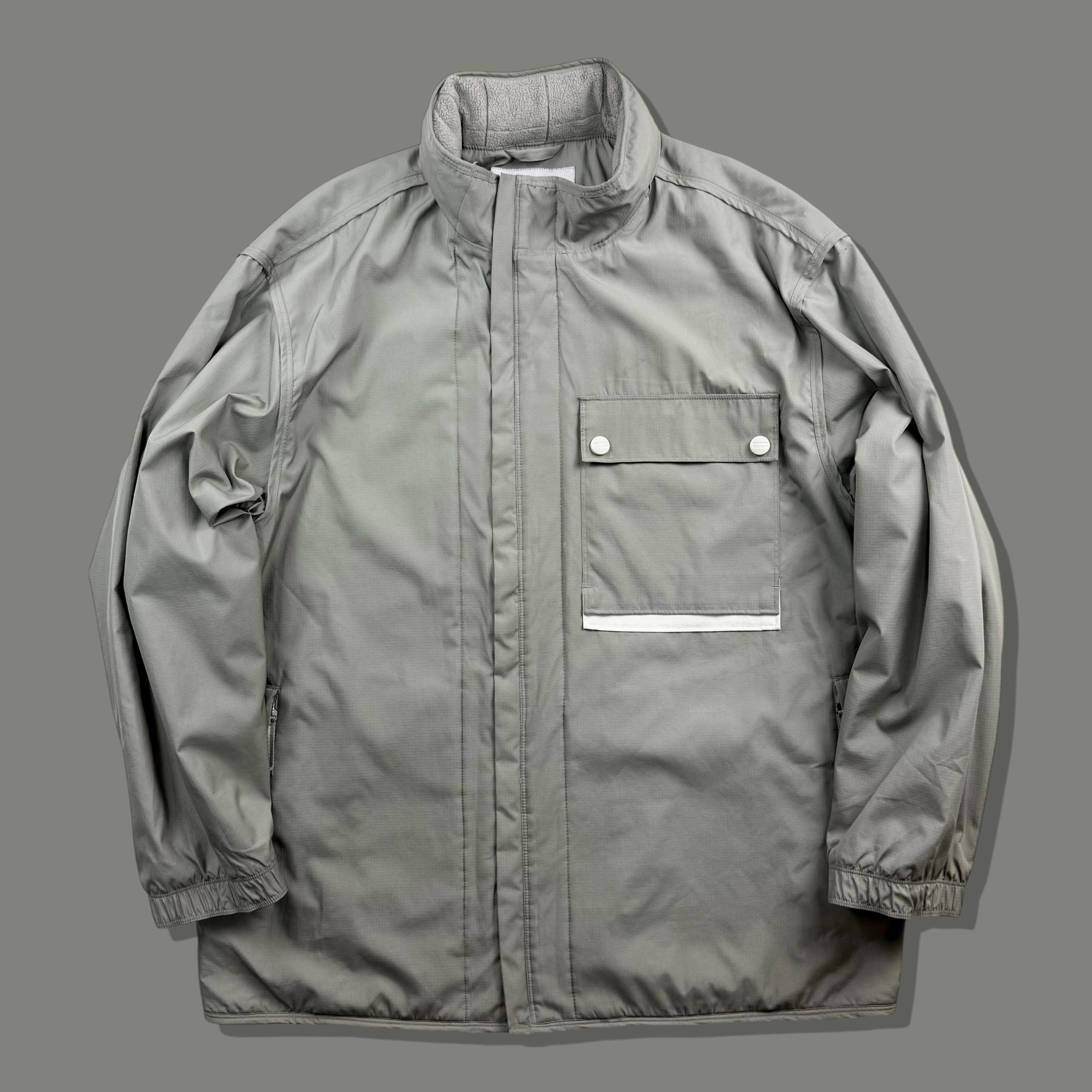 2000 NIKE Hooded Fleece-Lined Asymmetrical Zip Jacket