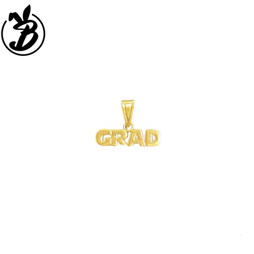 14k  Gold pendant top - "GRAD"