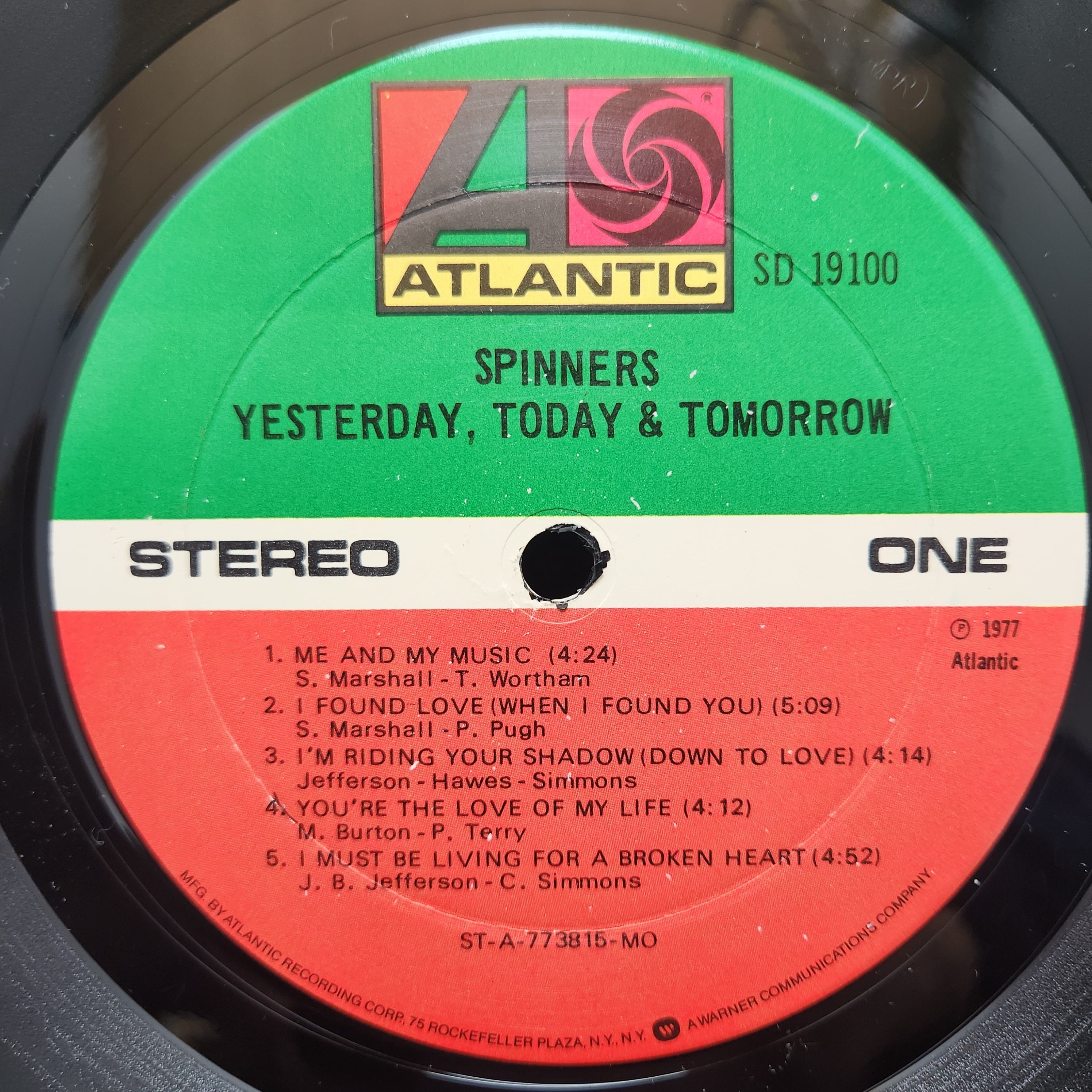 Spinners / Yesterday, Today & Tomorrow [SD 19100] - 画像3
