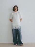 ETRE TOKYO コットンリネンカーブデニムパンツ