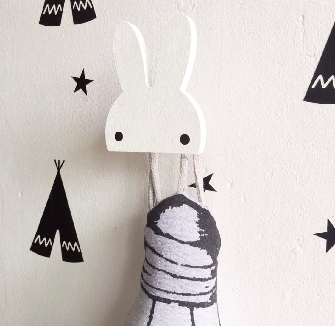 壁 フック 北欧 うさぎ かわいい キッズルーム