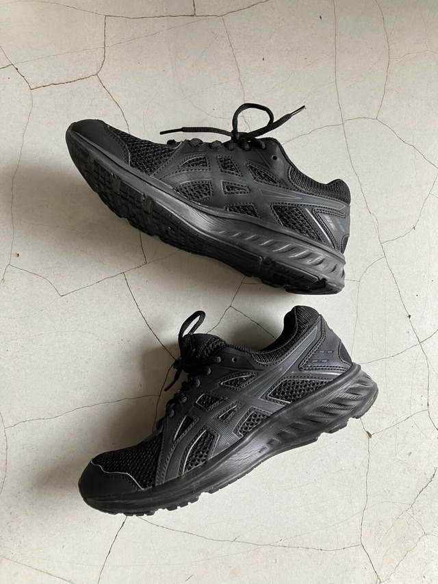"asics"  RUNNING SHOES  24.0cm / black