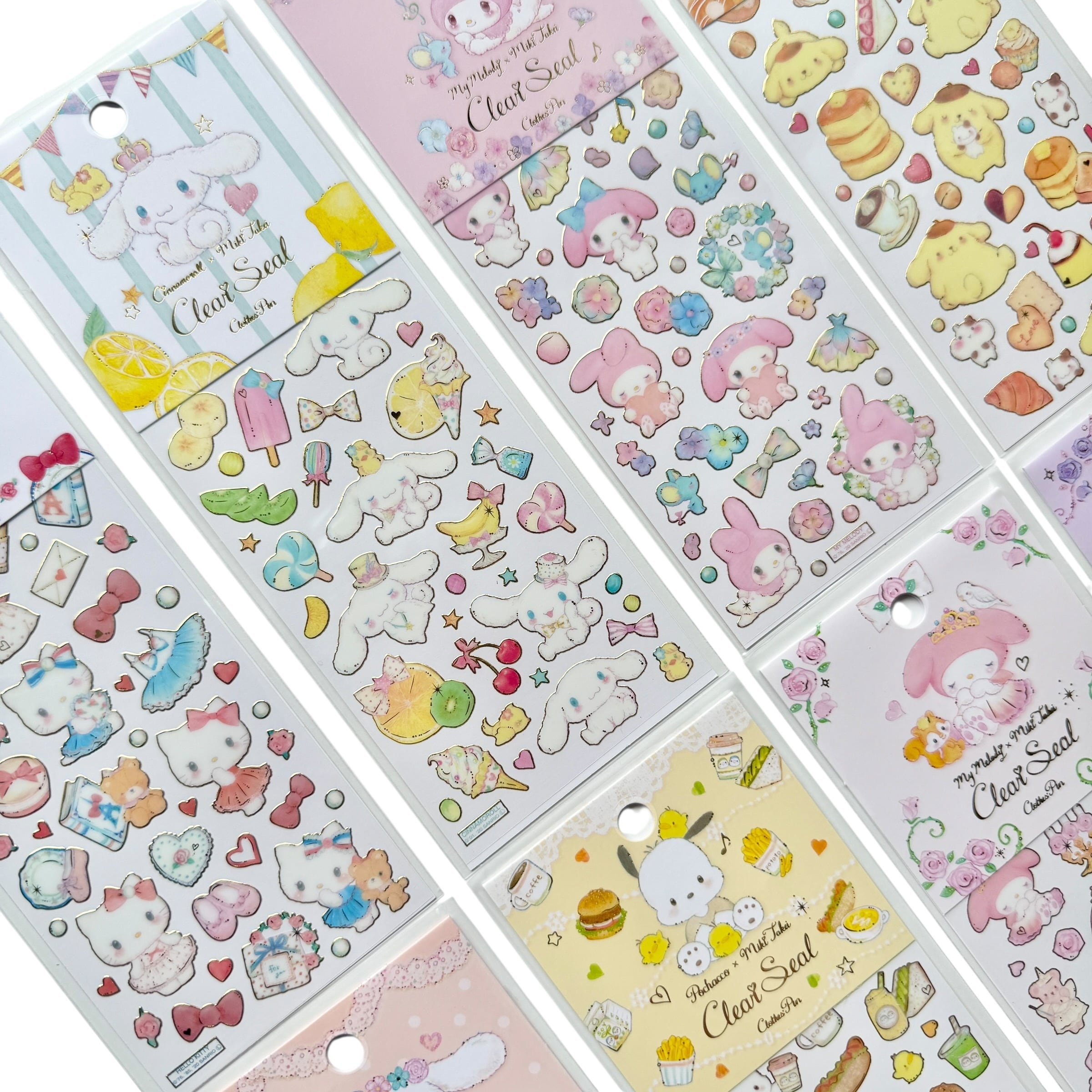 サンリオキャラクターズ×たけいみき クリアシール | Jewelie