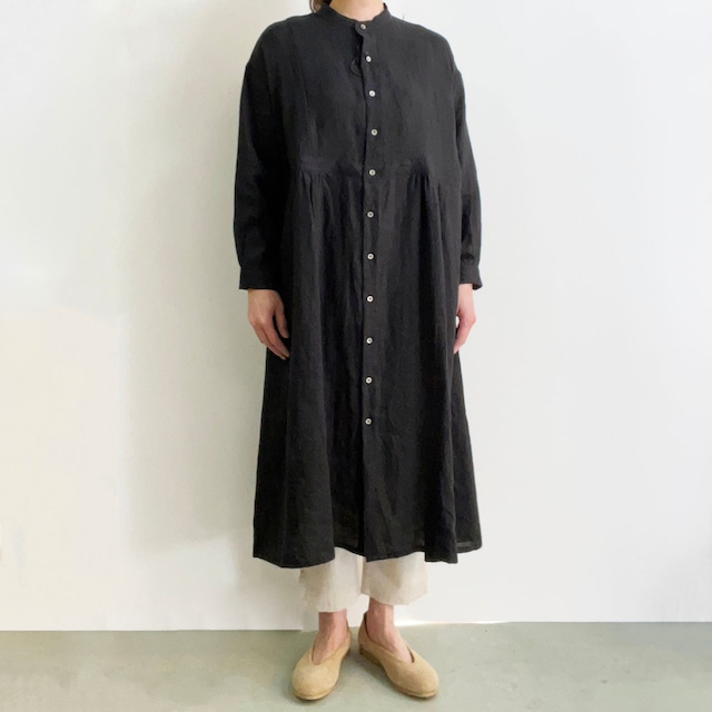 Sasanqua by trees サザンカバイツリーズ　FRANCH LINEN  ANTIQUE GATHER ONE PEACE 　アンティークギャザーワンピース