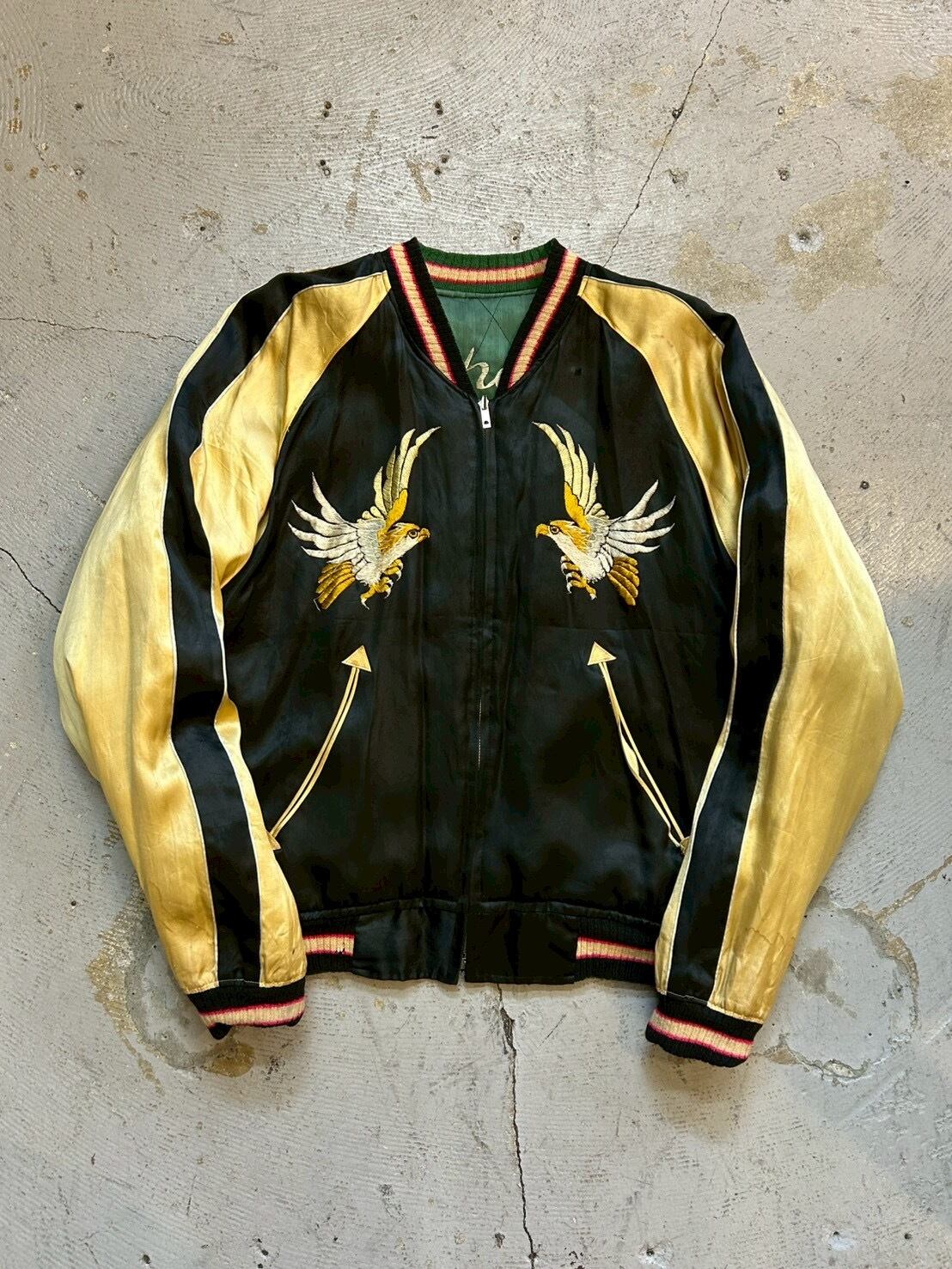THREEFACE DOUBLE FACE AFTER HOODIE TWO TONE | vintage clothing twoface