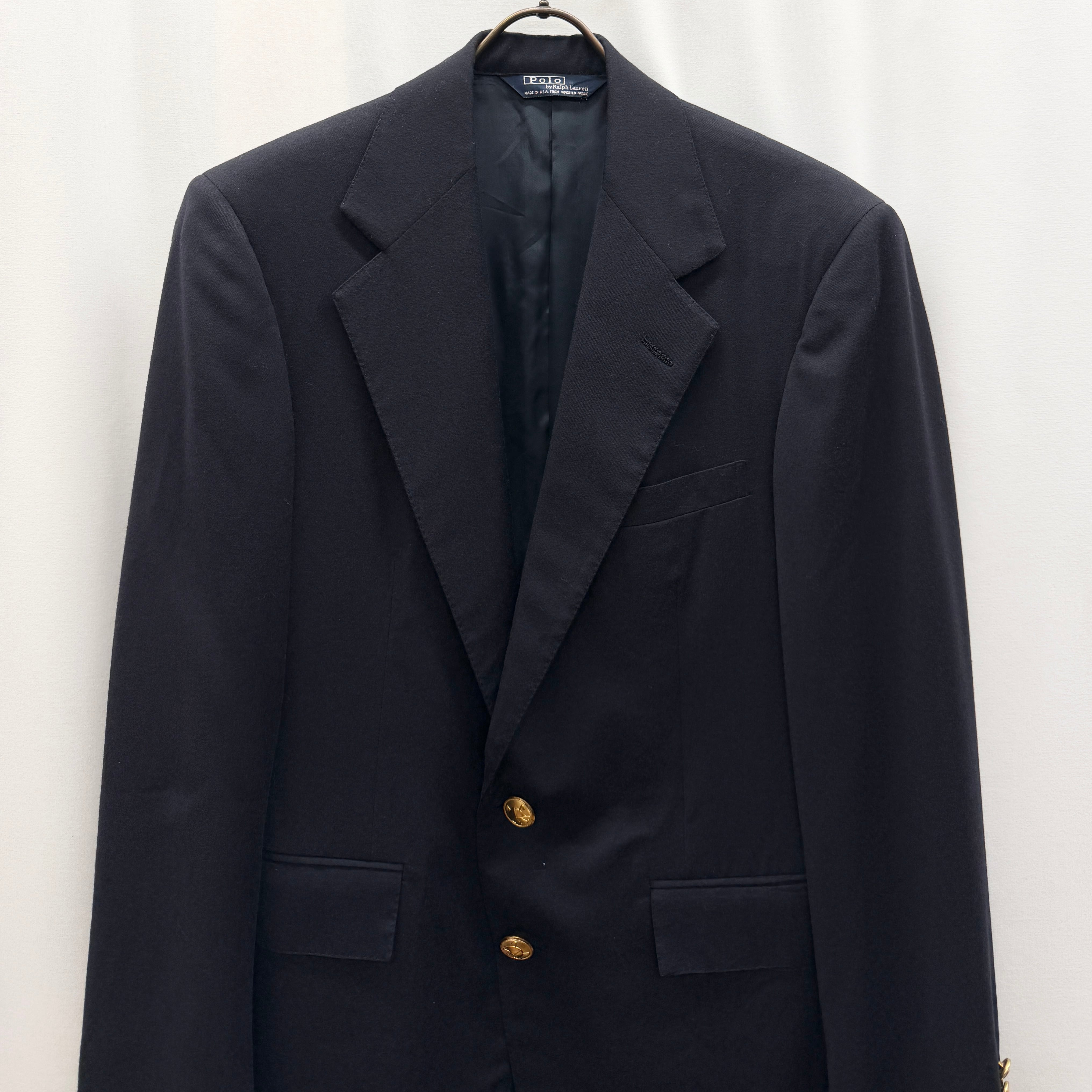 Ralph Lauren】90s jacket ラルフローレン ブレザー 紺ブレ USA製 | no