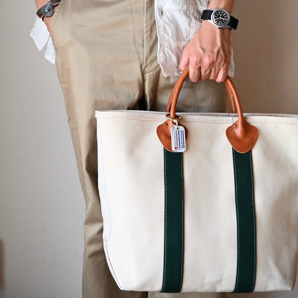 8月再販予定】 Leather Handle Tote 80's 