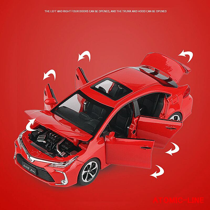 TOYOTA カローラ 1/32 ミニカー 全3色 ライト点灯 エンジンサウンド