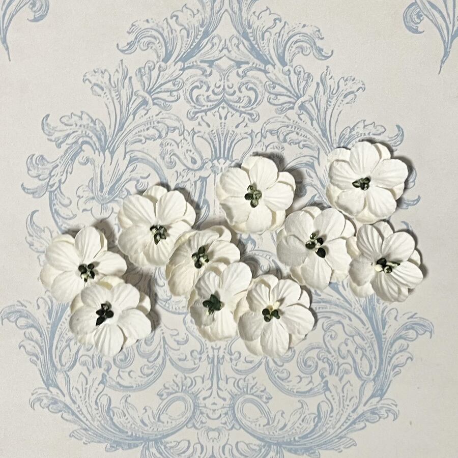コラージュ素材 コラージュペーパー 伝票風 白い花 コラージュ素材 コラージュペーパー 伝票風 白い花
