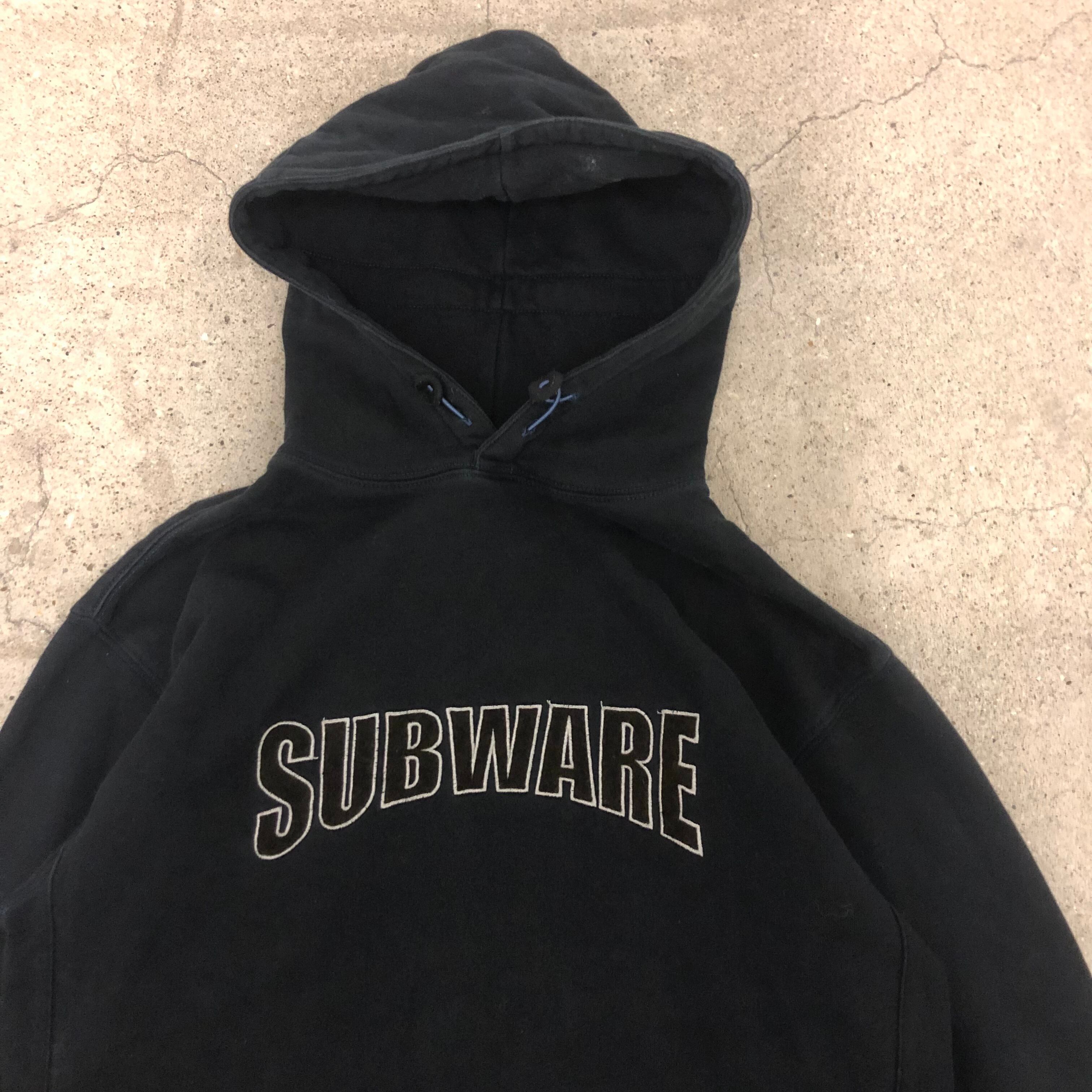 00s SUBWRAE×RECON/Logo Hoodie/XL相当/ロゴフーディ/パーカー