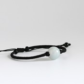 何とも言えない色味が特徴！ 大粒翡翠 紐ブレスレット ラベンダー翡翠 A貨翡翠 jd_br1040