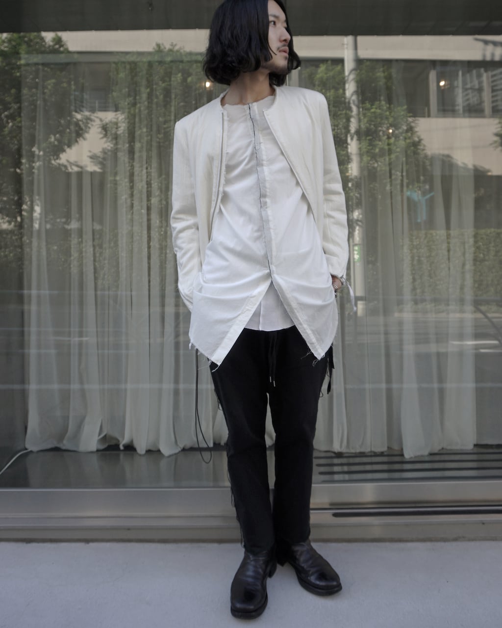 ASKYY / RIBBON SHIRTS -LONG- / WHT | ASKYY TOKYO FLAGSHIP ASKYY / RIBBON SHIRTS -LONG- / WHT | ASKYY TOKYO FLAGSHIP