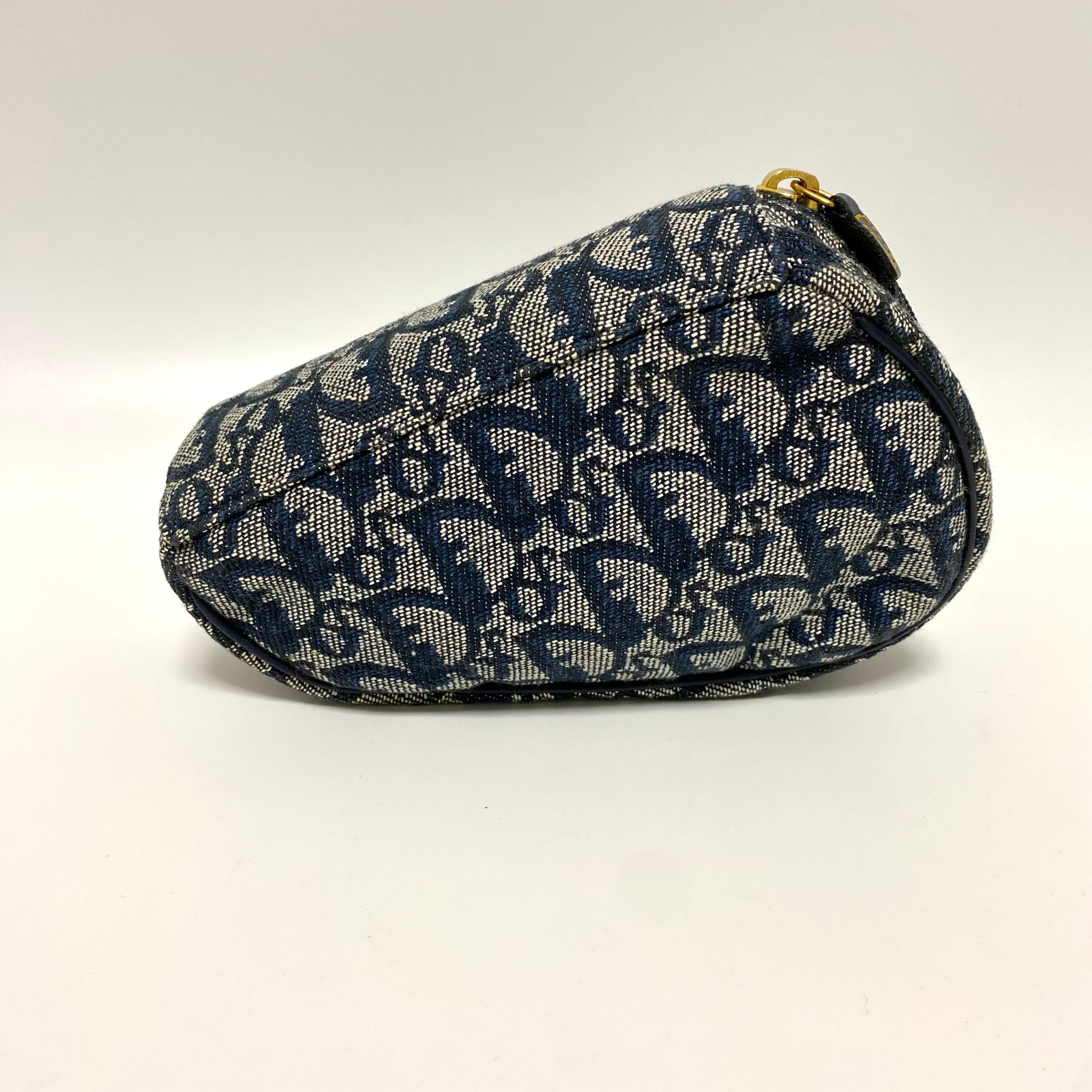 Christian Dior ディオール トロッター サドル メイクポーチ ネイビー