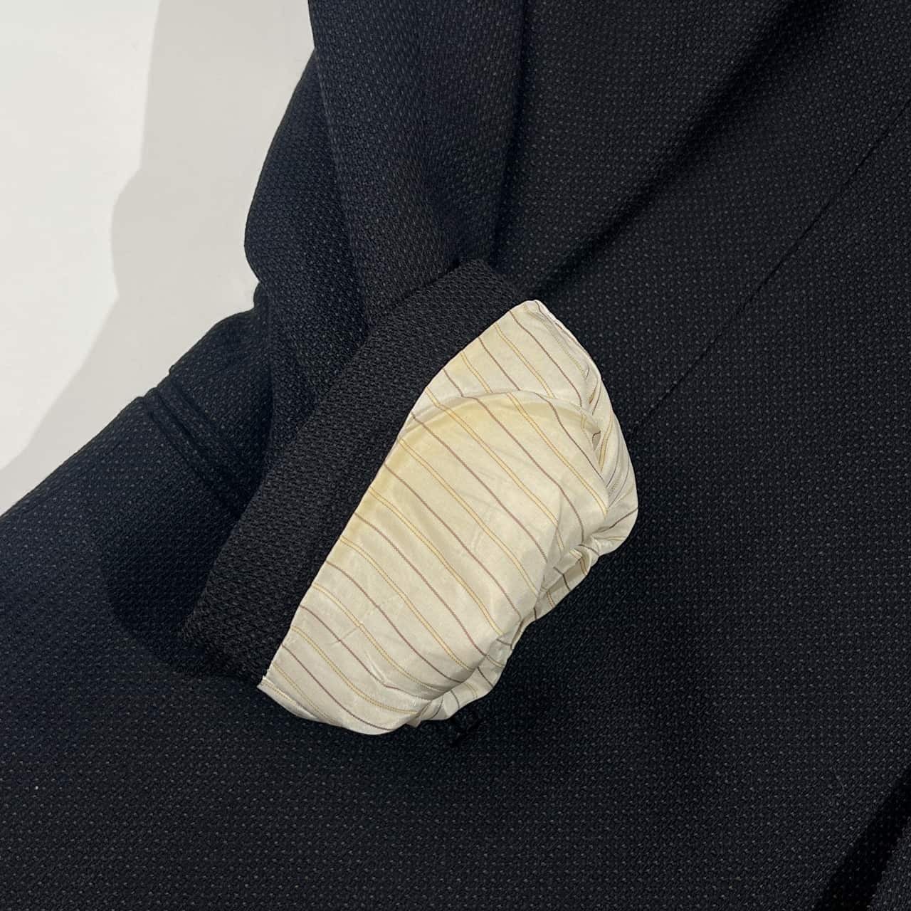 上下 Allegri アレグリ 羊毛 テーラードジャケット 裾ダブル パンツ スーツ 78-170-46R /ブラック系 メンズ