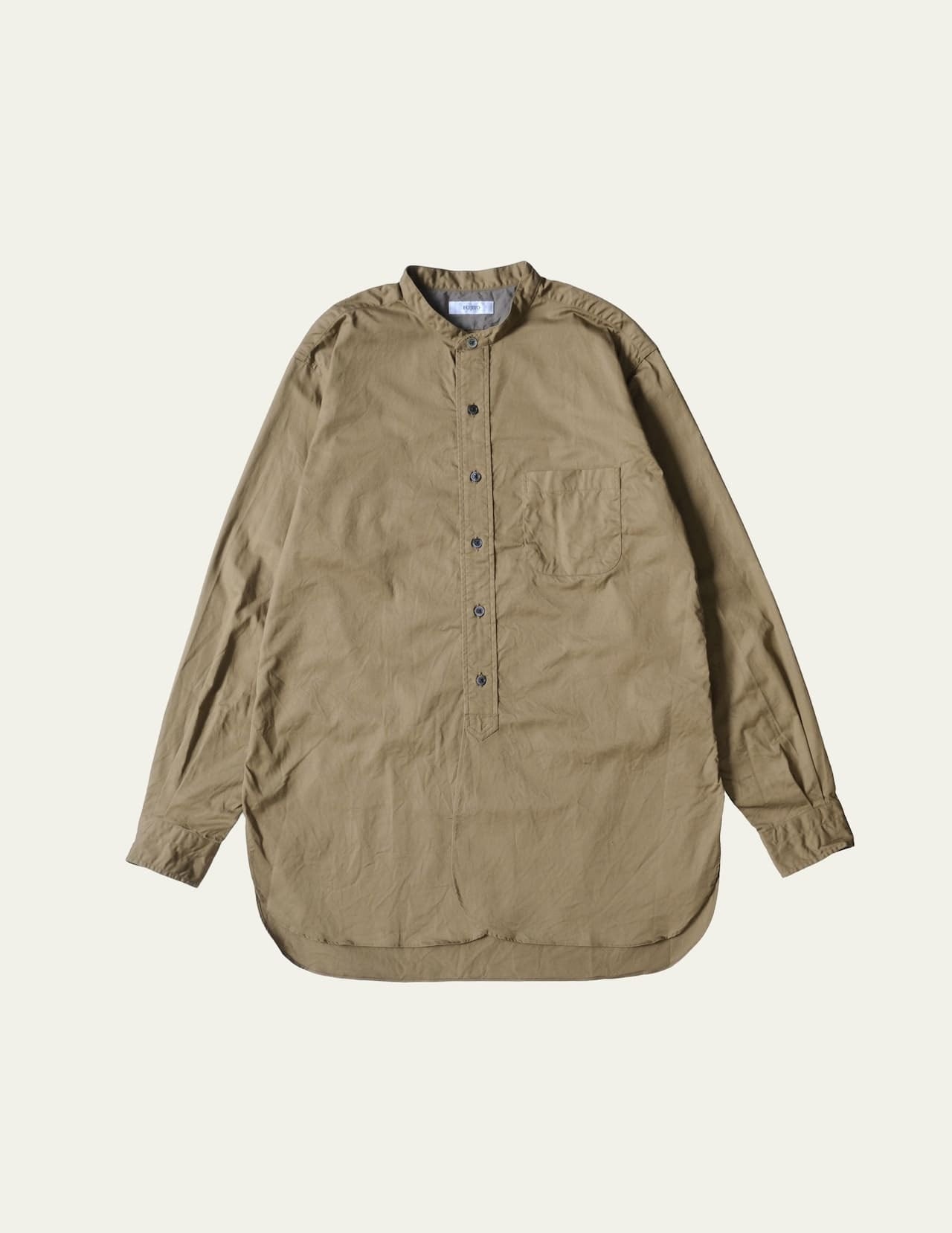 FUJITO Officer Shirt Beige,Navy