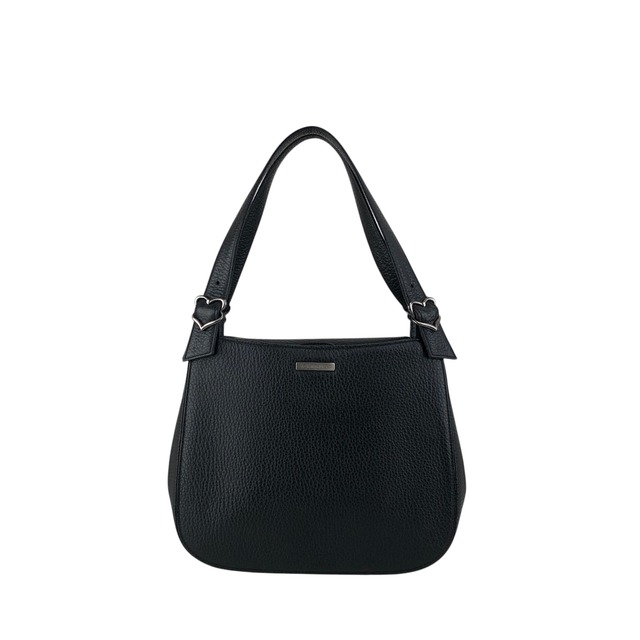 Yves Saint Laurent イヴ・サンローラン ショルダーバッグ ブラック ロゴプレート レザー ワンショルダー vintage ヴィンテージ オールド p2bexr