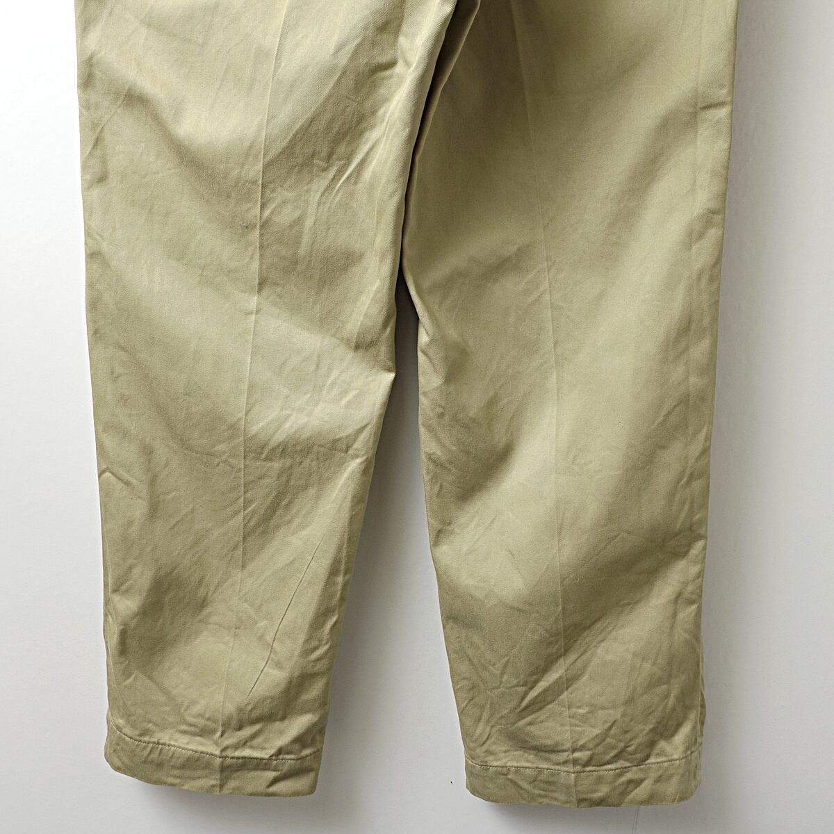 70s us army 「8.2oz khaki」 ミリタリー チノパンツ 古着 used