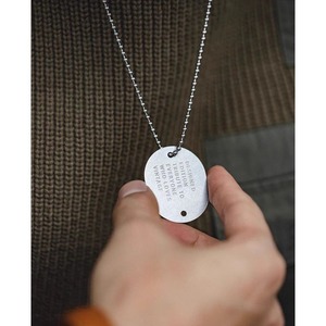 プレートタグ型 ネックレス 10085