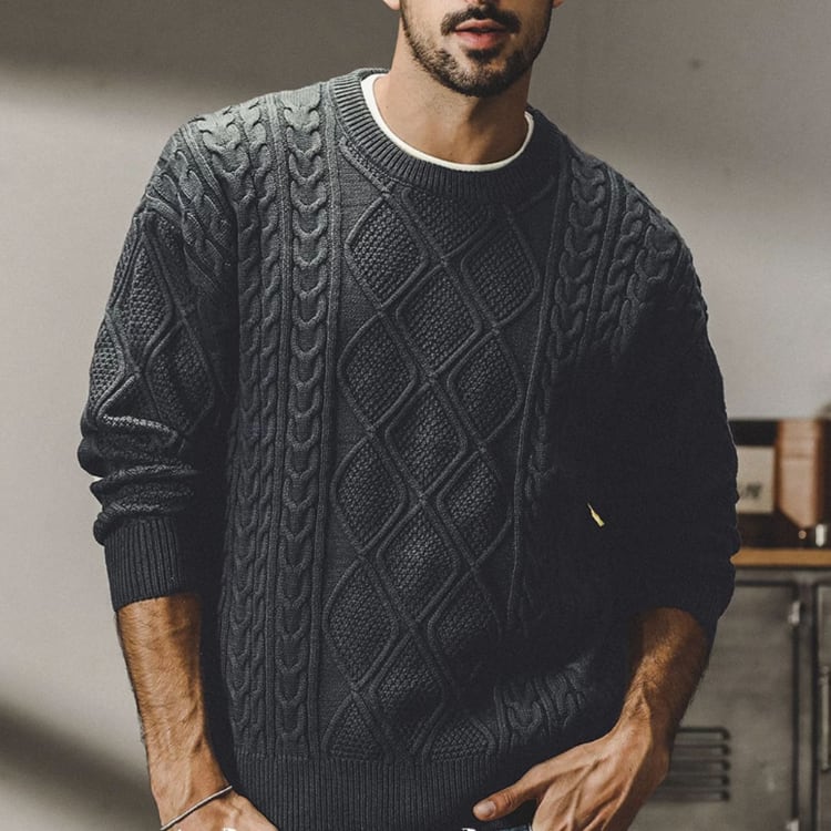 ケーブルニット 2色 G00086