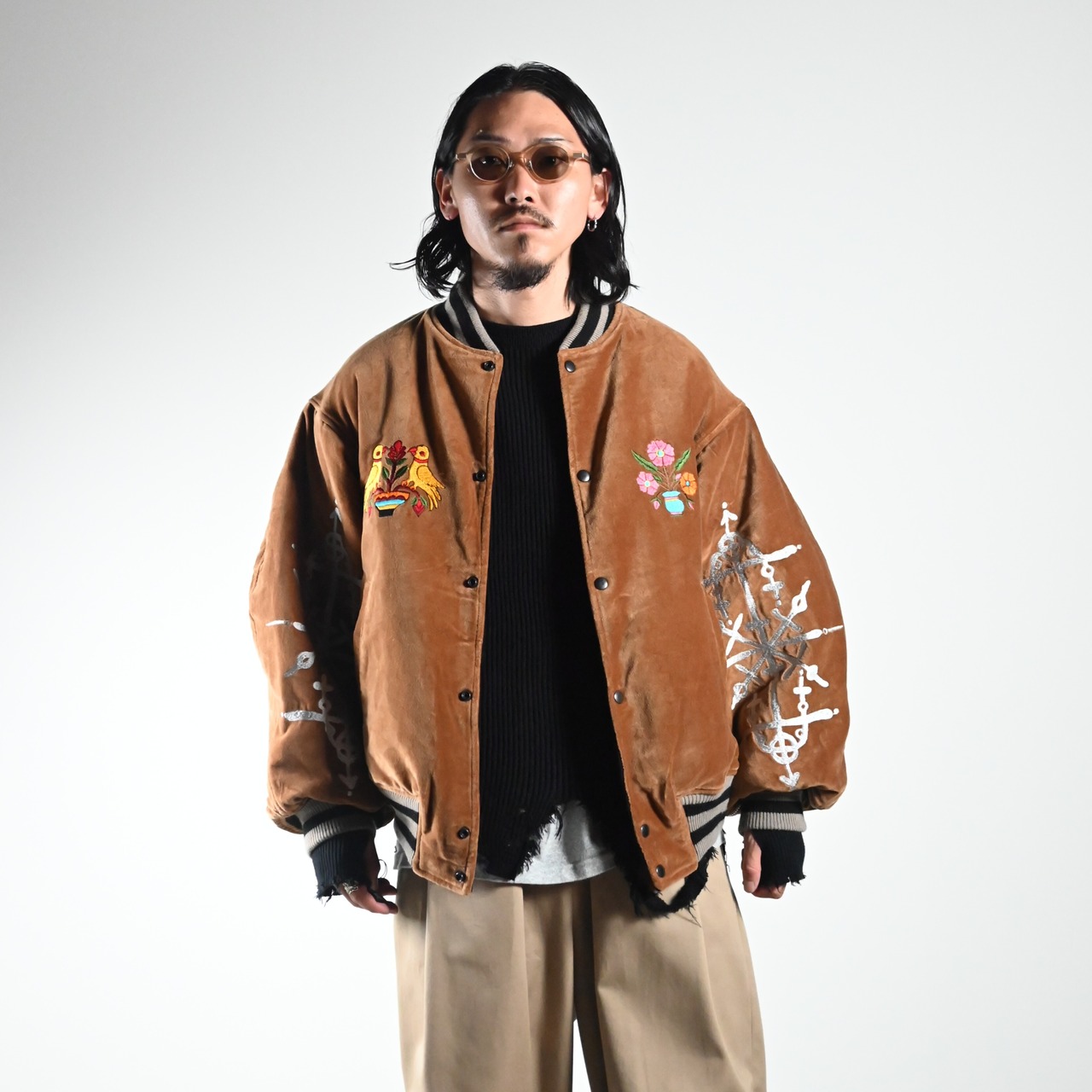 LEH26AW新作Embroidery SKA Reversible Blousonコーディネート