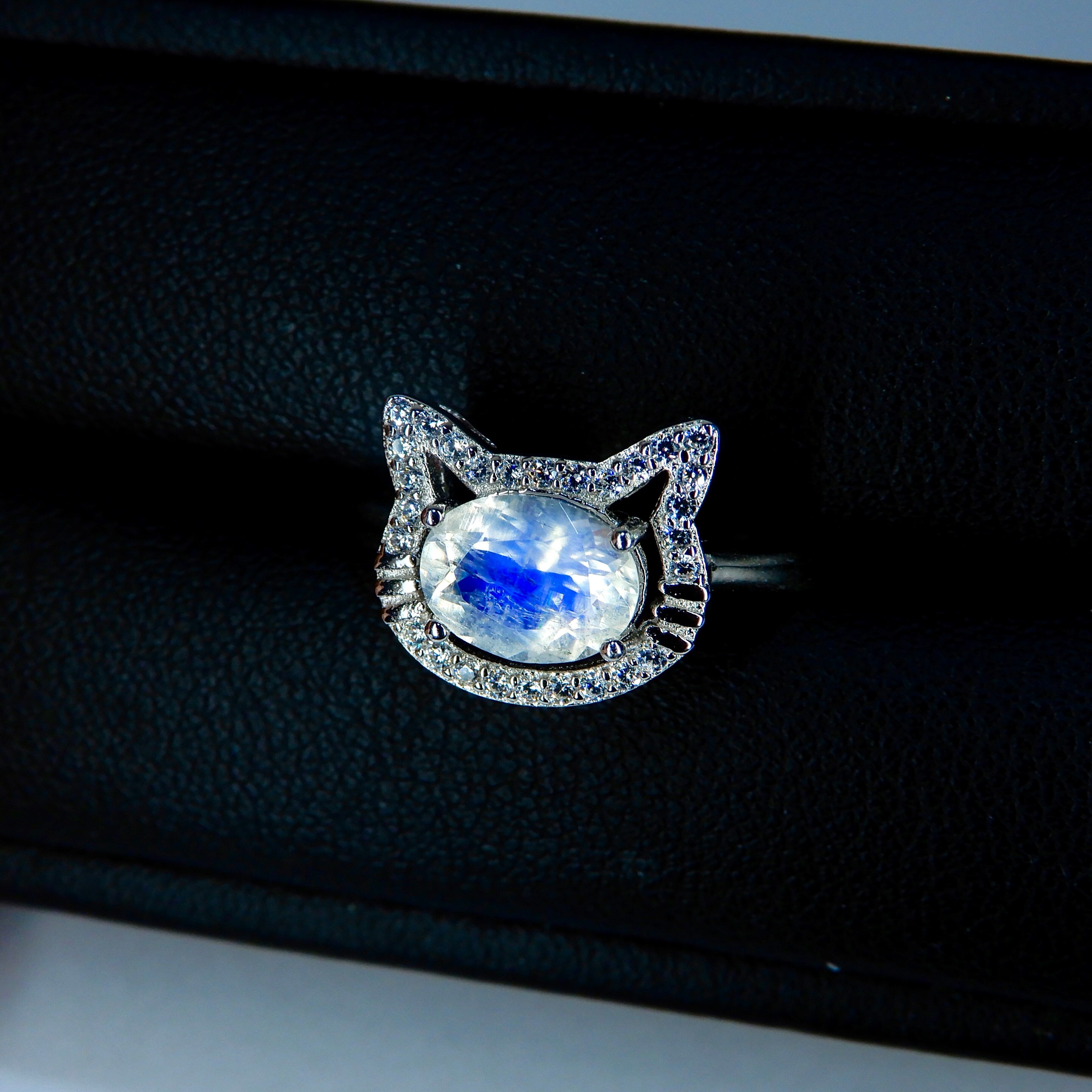 ねこRing♦︎ブルームーンストーン♦︎