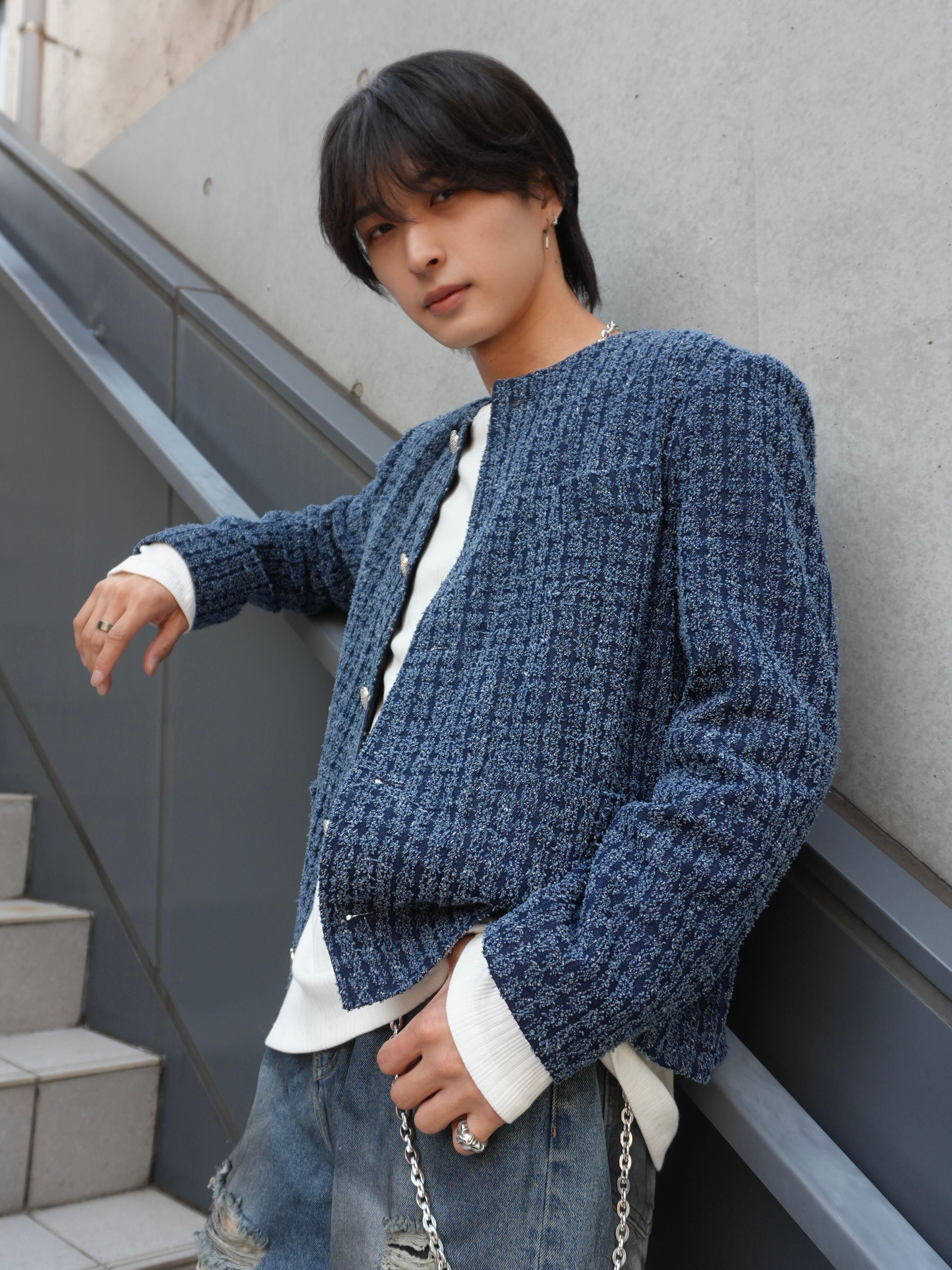 ALUDE ジャケット ALUDE SELECT】design tweed jacket（2 color） | 【ALUDE】韓国