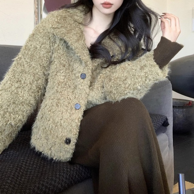 Long Sleeve Boa Jacket　　V3165