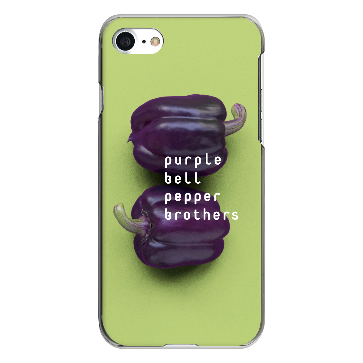 iPhone対応 スマホ ハードケース クリア ピーマン 食べ物 デザイナーズ 【iPhone17 / iPhone16e / AQUOS / Xperia 他 iPhone / Android ほぼ全機種対応】 |desr3680