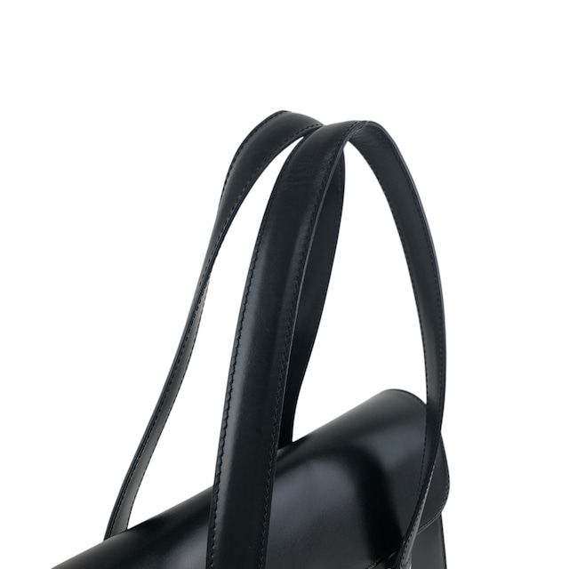 Christian Dior クリスチャン ディオール トートバッグ ブラック ロゴ オーバル レザー vintage ヴィンテージ オールド ye2nnm