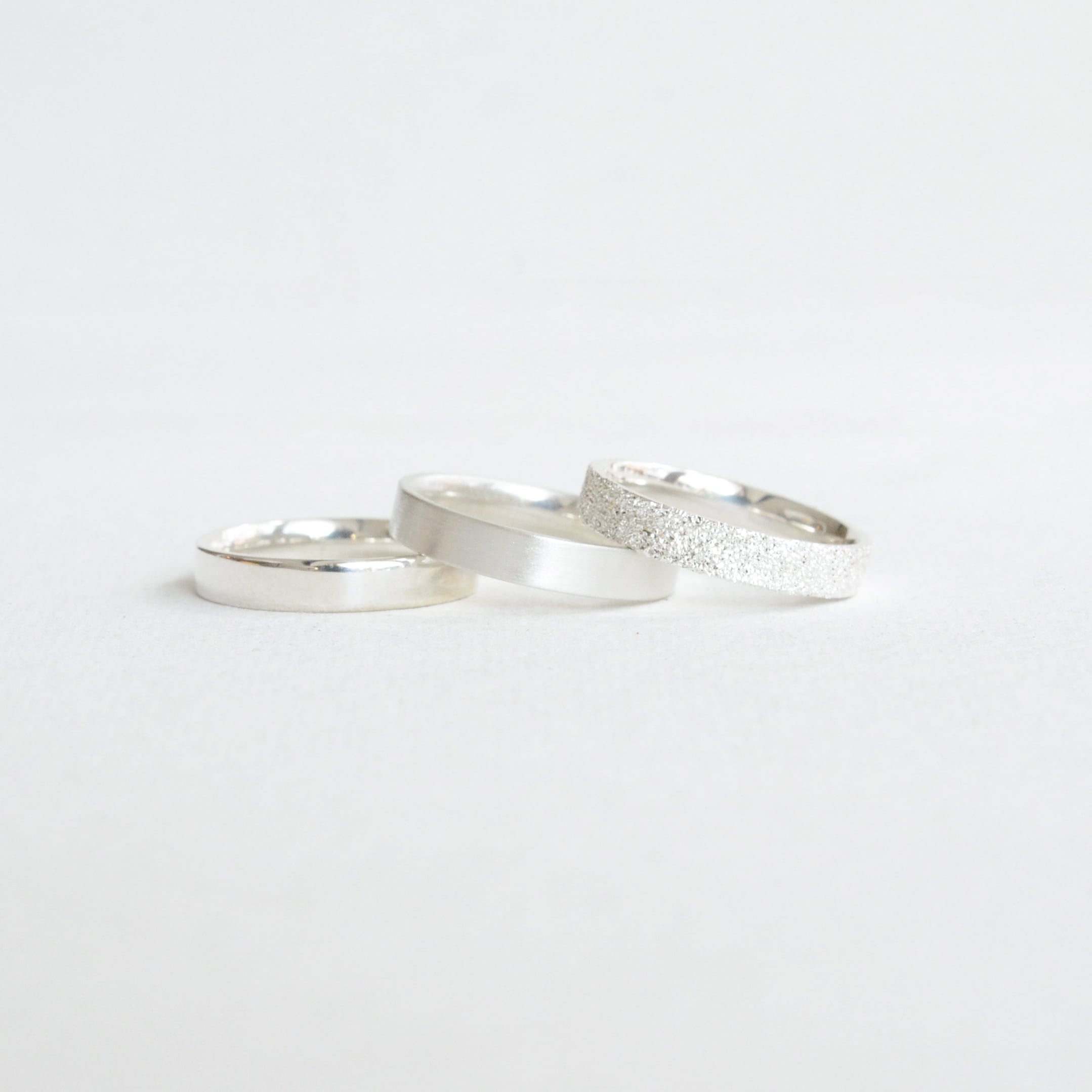〈Silver925〉 simple ring / flat / 3mm