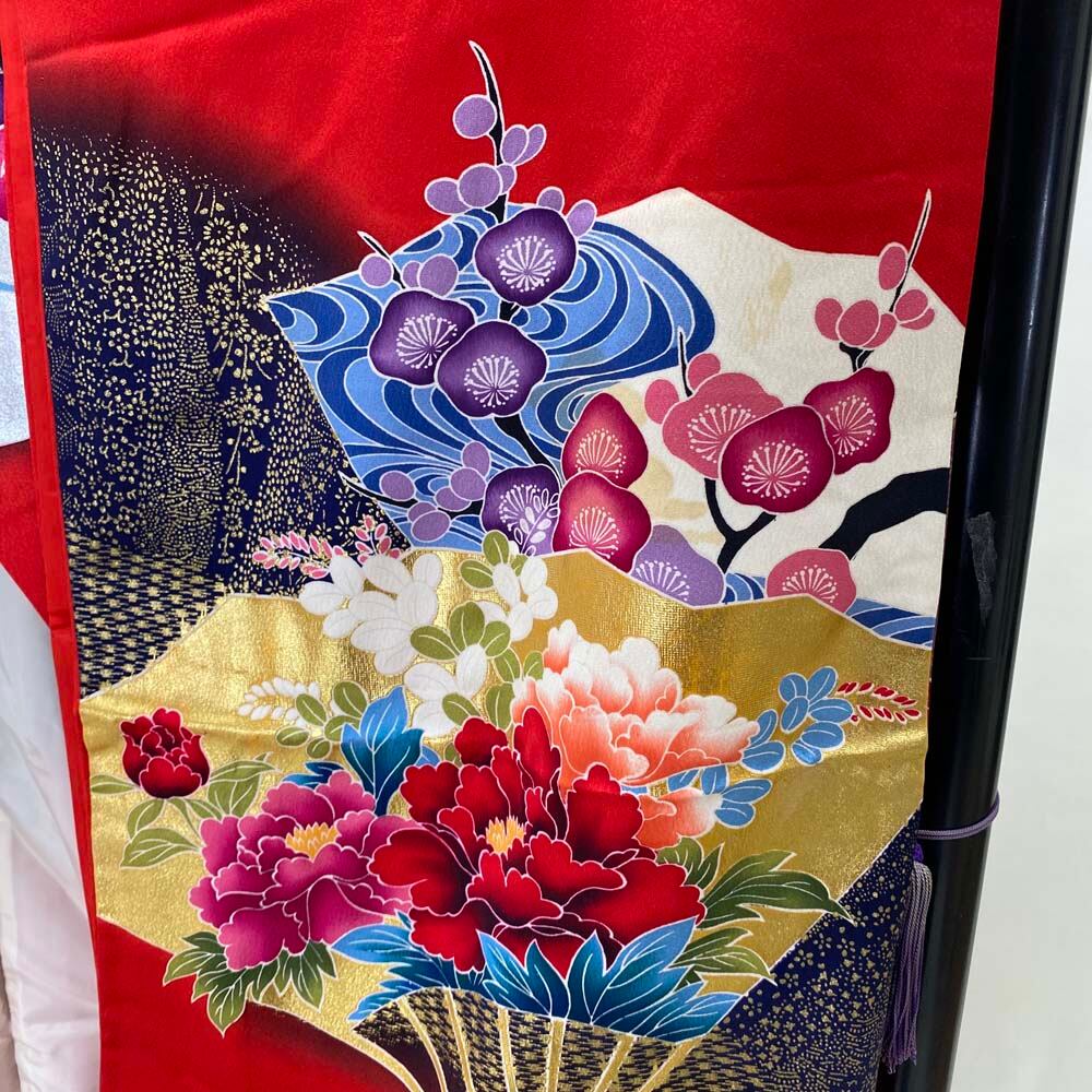 花嫁衣装 ウェディングフォト アンティークの黒地振袖 /長襦袢付き 