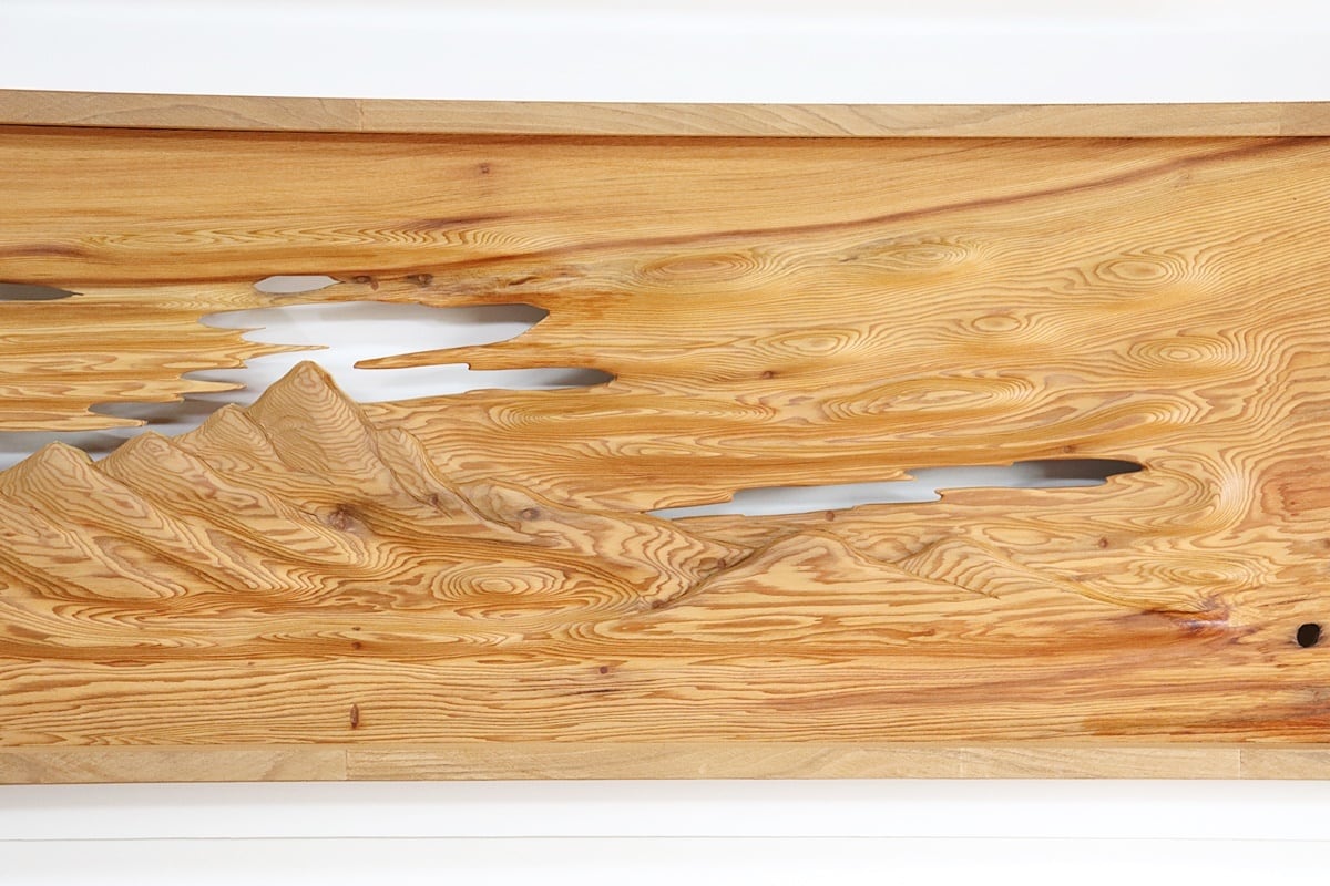 屋久杉　欄間 楽天市場】欄間 建具 【1点もの商品】【新品】 高級手彫り欄間2