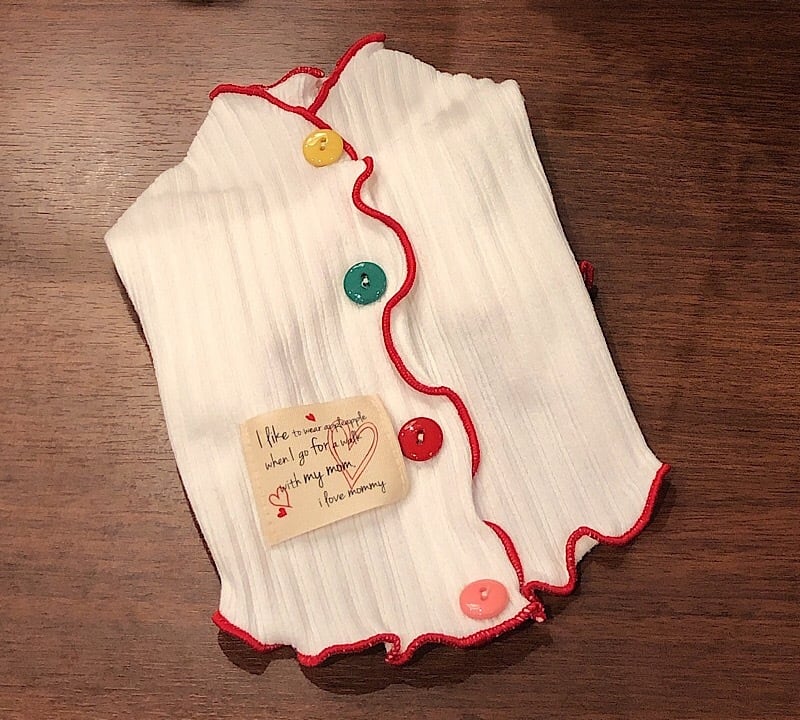 【SALE】カラフルボタンカーディガン S~XL 3color  /  犬服 ドッグウェア 犬の服 ペット用品 犬 小型犬 中型犬 b53