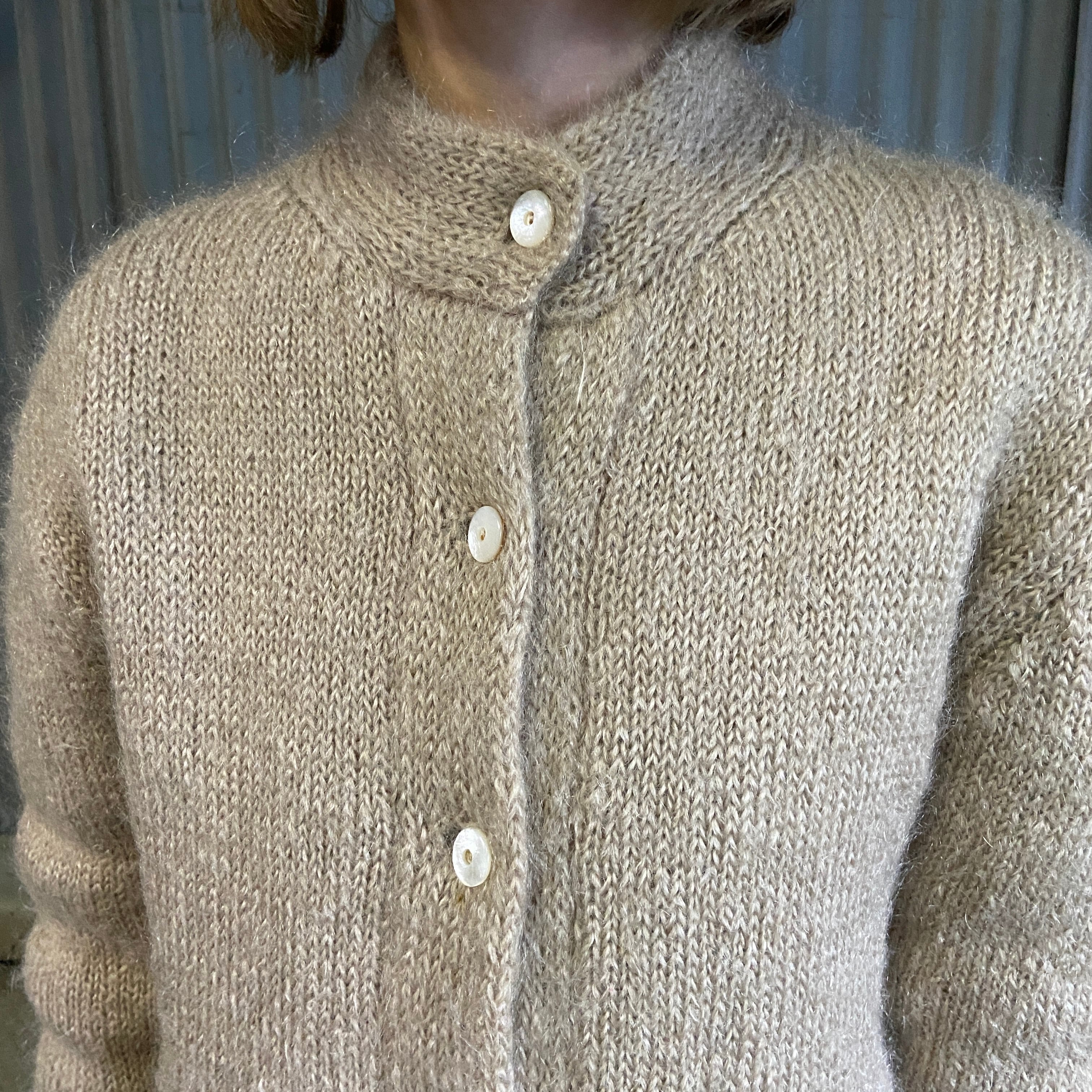 イタリア製 Confezioni ヴィンテージ モヘアニットカーディガン  