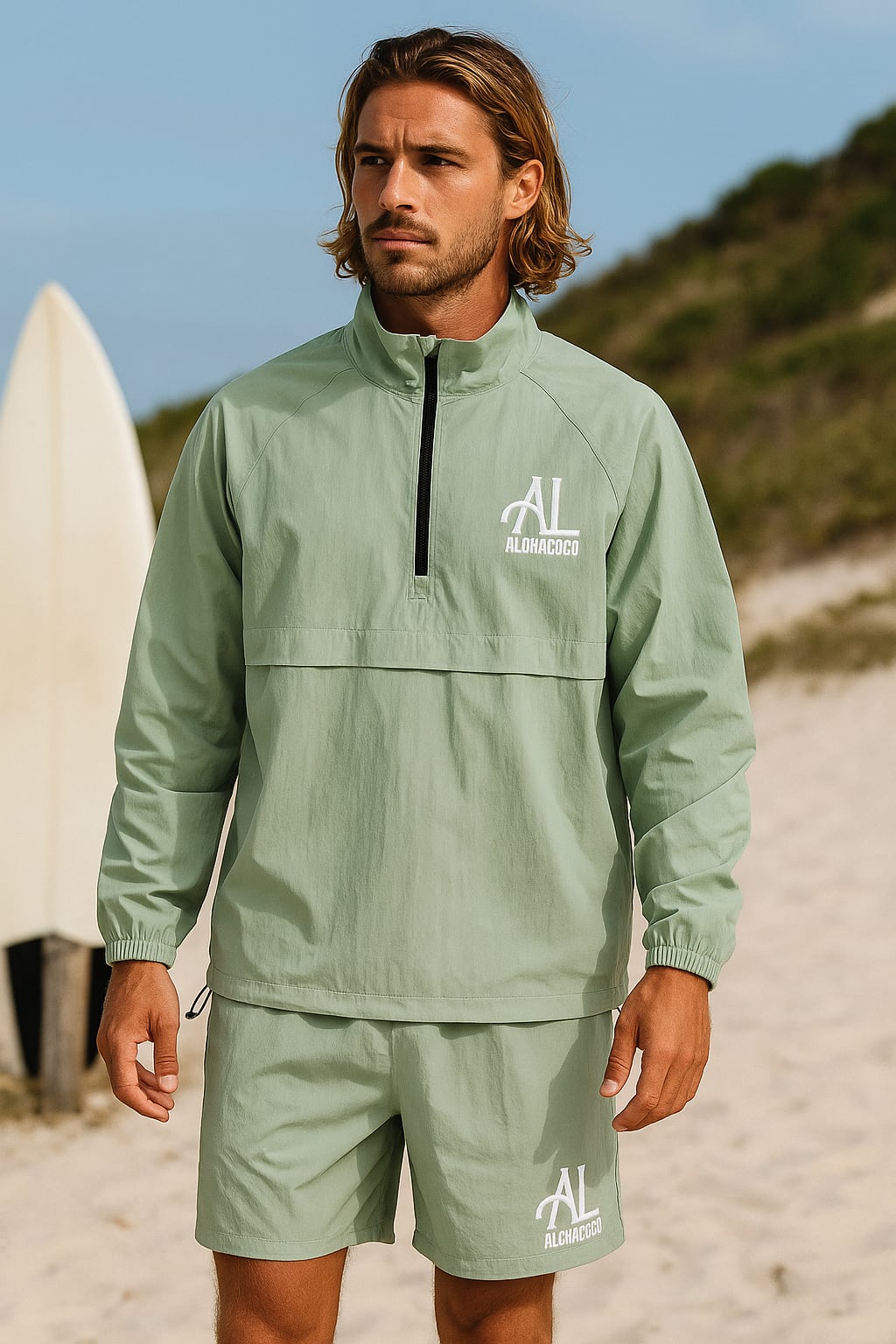 ALOHACOCO ORIGINAL “AL” LOGO SET UP(ライトモスグリーン)